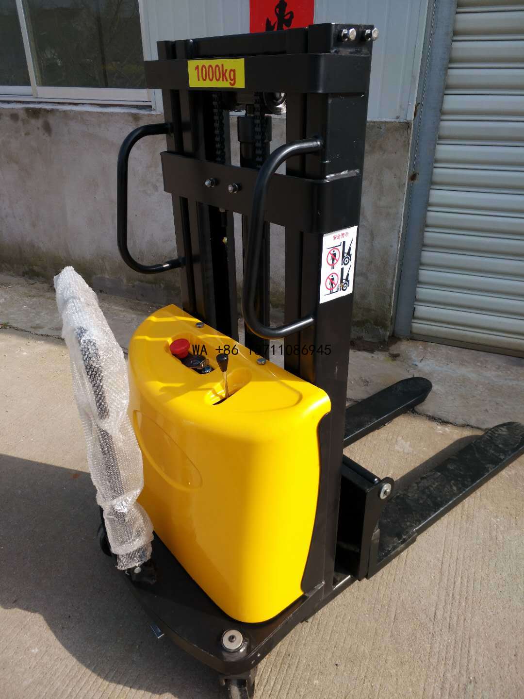 Hydraulic Car Lift - Hydraulic Electric Stacker hand-push Stacker semi-automatic