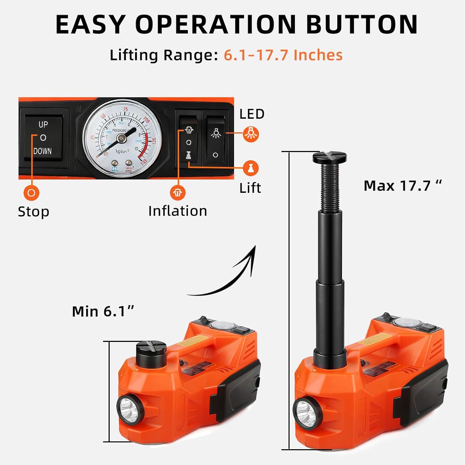 Tacleekii 5 Ton Electric Hydra - Hydraulic Car Lift recension och pris