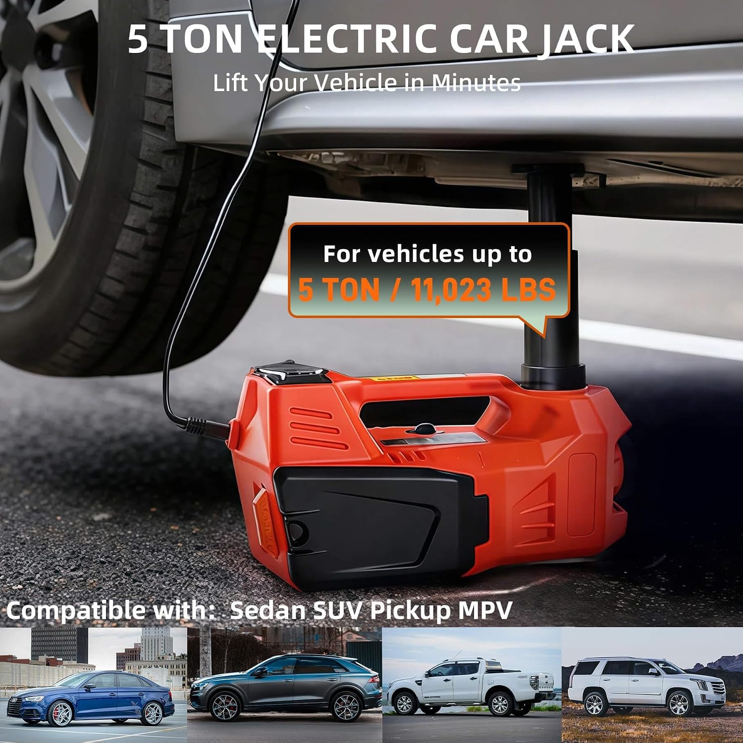 Tacleekii 5 Ton Electric Hydra - Hydraulic Car Lift recension och pris