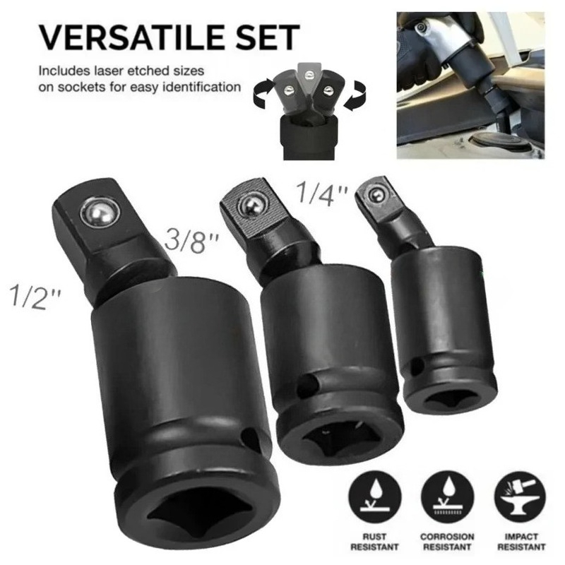 1/3PCS 360 Degree Swivel Knuck - Pneumatic Impact Wrench recension och pris
