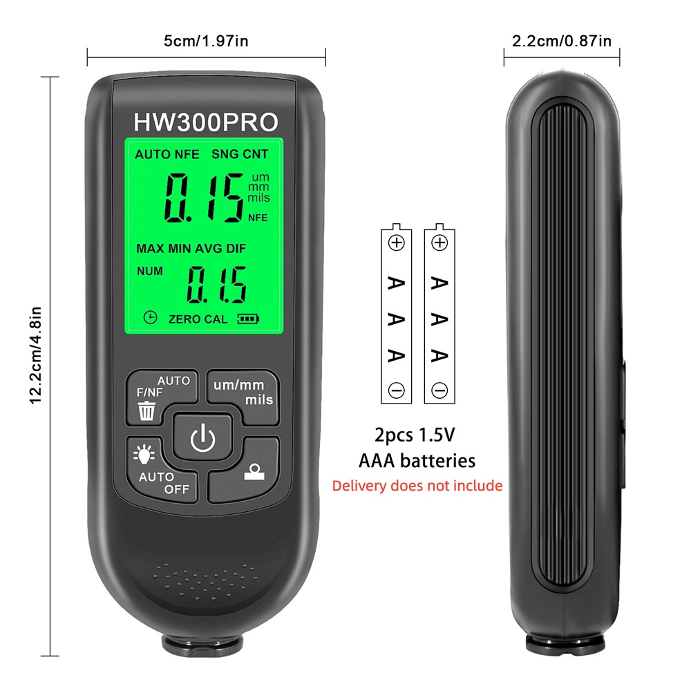 HW-300PRO Coating Thickness Ga - Paint Thickness Gauge recension och pris